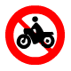 Biển báo cấm môtô