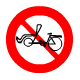 Biển báo cấm xe ba bánh loại không có động cơ
