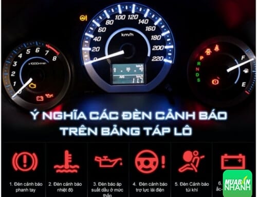 Ý nghĩa các đèn báo trên xe ô tô, người mới học lái nên biết